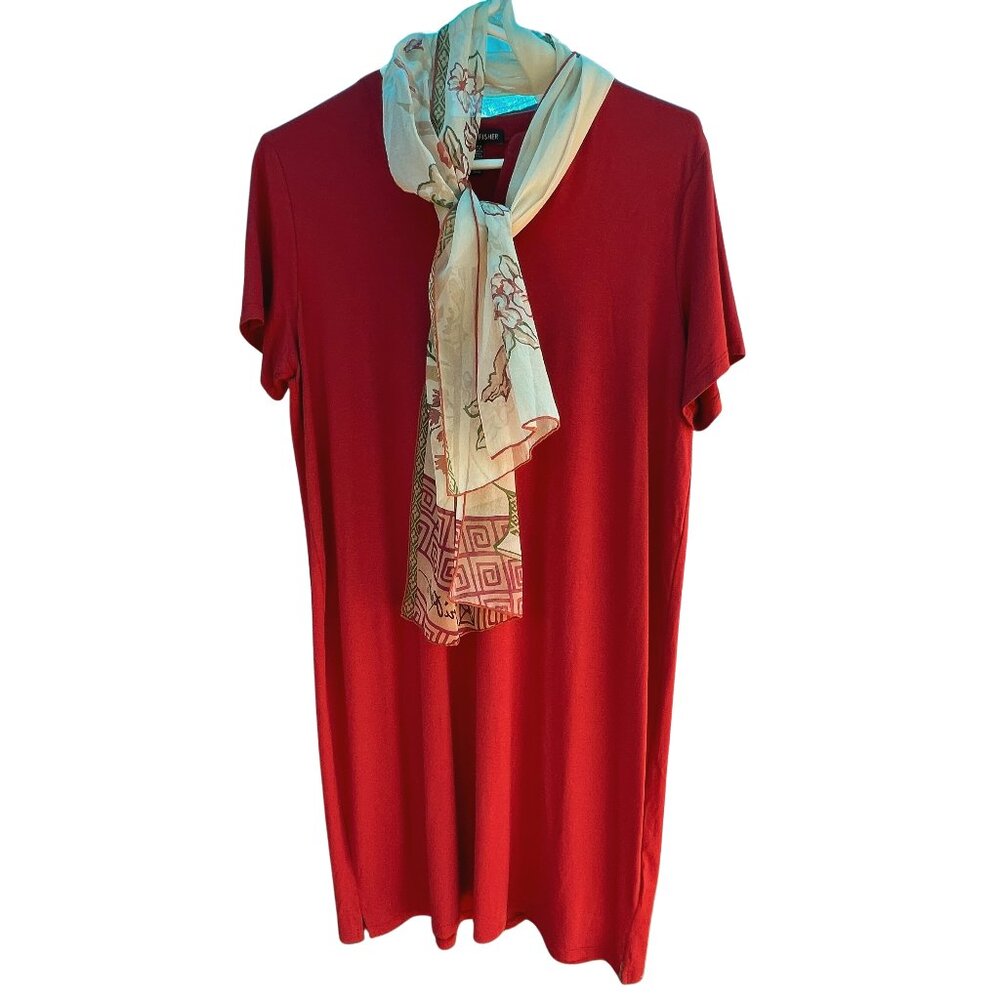 Eileen Fisher T-Shirt Dress Super Comfy Sz Med.
